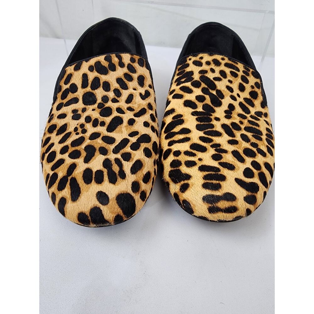 Birdies Leopard Calf Hair Starling Flats Loafers Slip On Shoes Size 10.5 - Picture 3 of 8